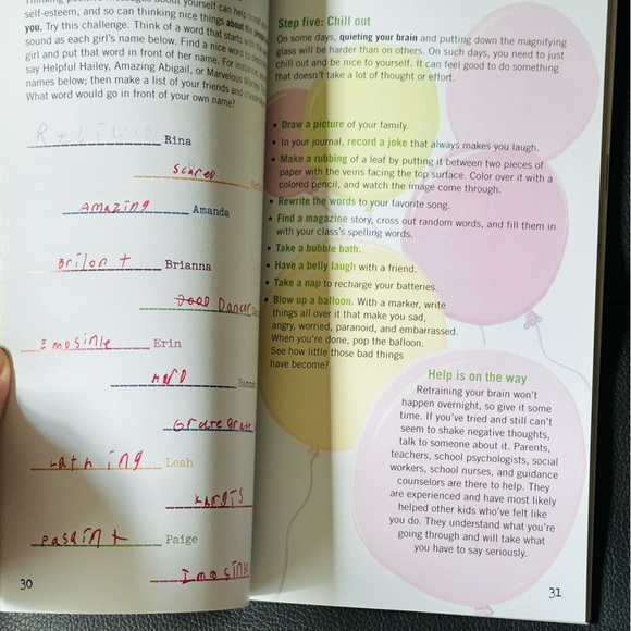 American Girl A Smart Girl’s Guide to Liking Herself Paperback Book - Picture 6 of 7